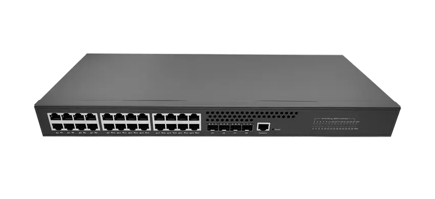 Layer 2+ Managed Switch 24x10/100/1000M RJ45, Uplink 4x1G/2.5G/10G SFP+