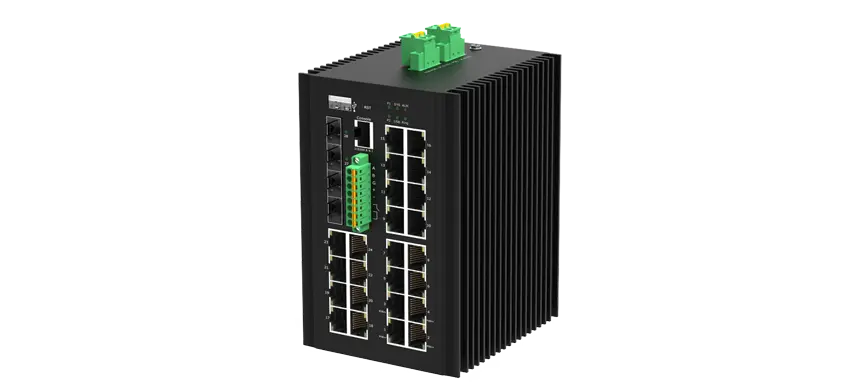 24xGE RJ45, 4x10G SFP+ Support DI/DO and RS485, Port 1-4 Support BT 90w