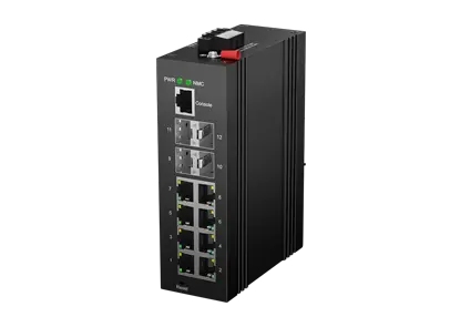Industrial Layer 2+ Managed PoE Switch 8x10/100/1000M RJ45, 4x1000M SFP