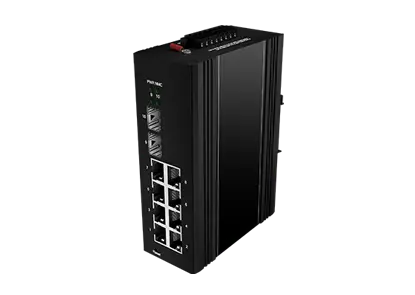 Industrial Managed PoE Switch 8x10/100/1000M RJ45, 2x1000M SFP