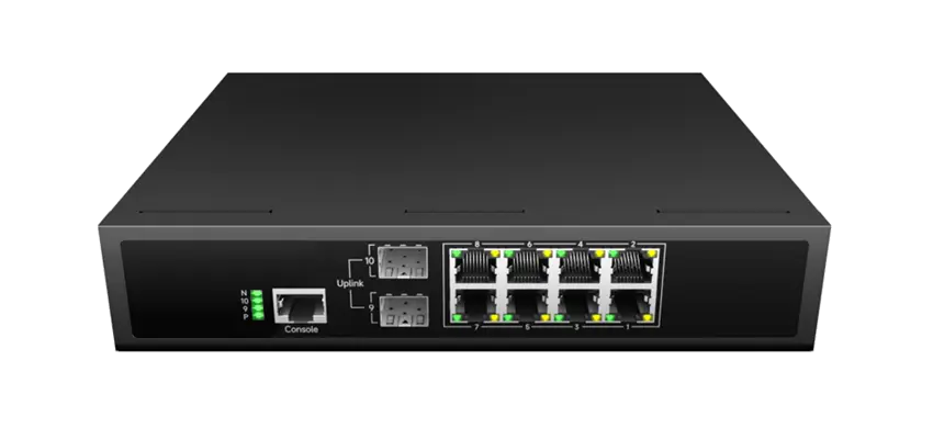 L3 Lite Managed Ethernet Switch 8x1G RJ45, 2x1G SFP
