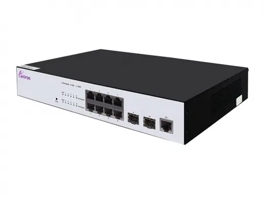 Managed Ethernet Switch with 8×GE TX ports, 2×100/1000M SFP ports
