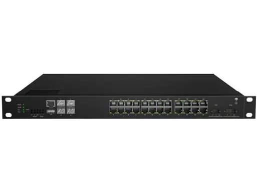 10G Base-X, 24x10/100/1000 Base-T PoE Managed Industrial Switch