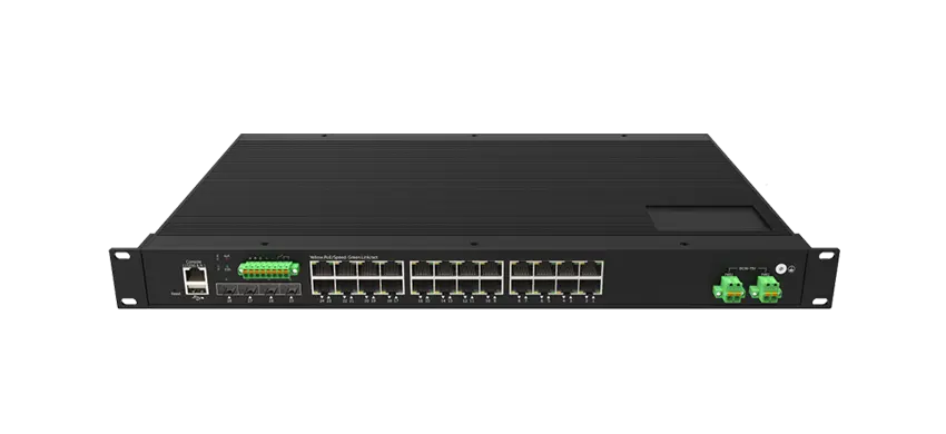 24xGE RJ45, 4x10G SFP+ Support DI/DO and RS485, Port 1-4 Support BT 90w