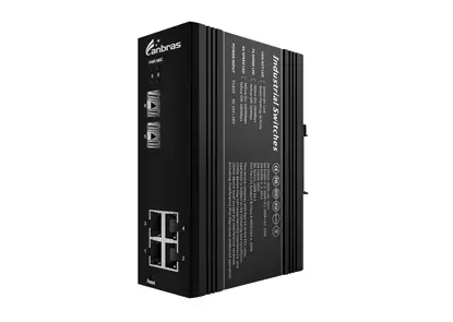 2x1000Base-X, 4x10/100/1000Base-T Managed Industrial Ethernet Switch (PoE Optional)