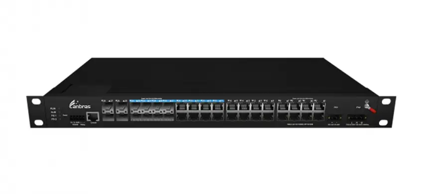 4x10G Base-X, 16x10/100/1000 Base-T, 8x1000M Combo Managed Industrial Switch (PoE Opti