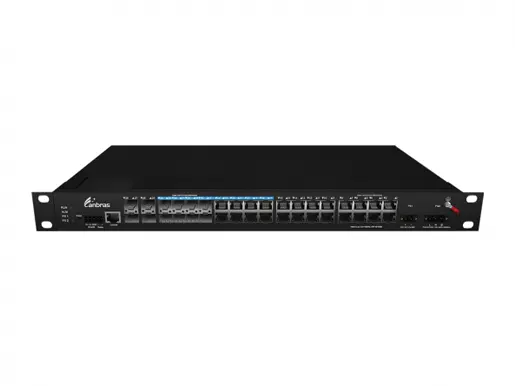 4x10G Base-X, 16x10/100/1000 Base-T, 8x1000M Combo Managed Industrial Switch (PoE Opti