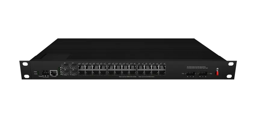 Industrial Rackmount L2 Managed PoE Switch 24x10/100/1000M RJ45, Uplink 4x1G SFP