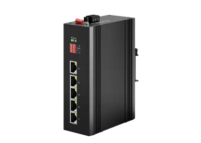 Industrial Din-rail Unmanaged Booster PoE Switch 5x10/100Base-T