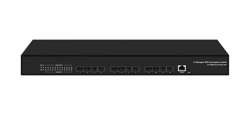 L3 Managed 10G Switch, 12x100/1000M/10G SFP+