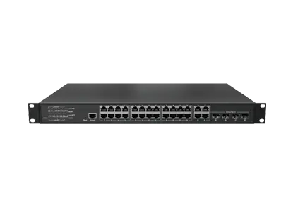 Layer 2+ Managed Ethernet Switch 24x10/100/1000M RJ45, 4x1000M Combo (RJ45/SFP)
