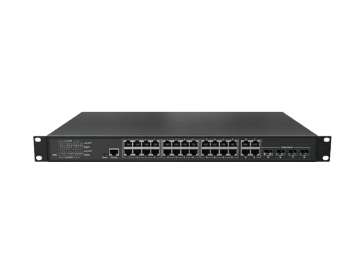 Layer 2+ Managed Ethernet Switch 24x10/100/1000M RJ45, 4x1000M Combo (RJ45/SFP)