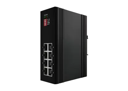 Industrial Din-rail Unmamaged Booster PoE Switch 8x10/100Base-T