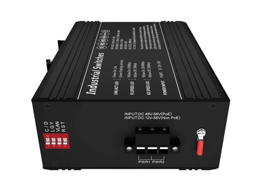 1x1000Base-X, 1x10/100/1000Base-T Industrial Ethernet Switch (PoE Optional)