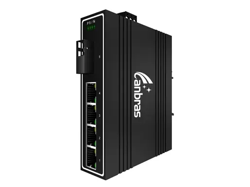 1x1000Base-X, 4x10/100/1000Base-T Industrial Ethernet Switch (PoE Optional