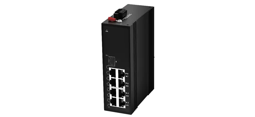 1x1000Base-X, 8x10/100/1000Base-T Unmanaged Industrial Switch (PoE Optional)