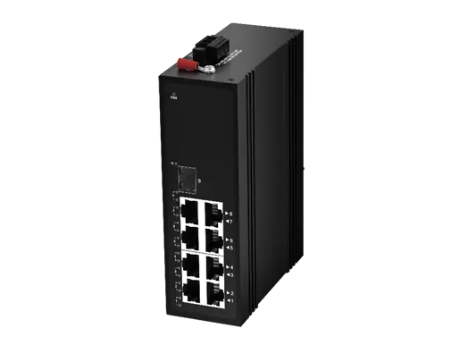 1x1000Base-X, 8x10/100/1000Base-T Unmanaged Industrial Switch (PoE Optional)
