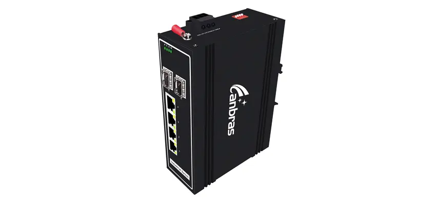 2x1000Base-X, 4x10/100/1000Base-T Unmanaged Industrial Switch (PoE Optional)