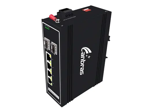 2x1000Base-X, 4x10/100/1000Base-T Unmanaged Industrial Switch (PoE Optional)