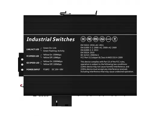 2x1000Base-X, 8x10/100Base-T Industrial Ethernet Switch (PoE Optional)