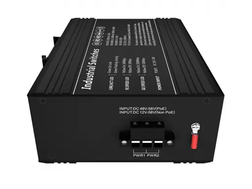 2x1000Base-X, 8x10/100Base-T Industrial Ethernet Switch (PoE Optional)