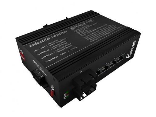 2x100Base-FX, 4x10/100Base-TX Industrial Ethernet Switch (PoE Optional)