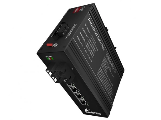 2x100Base-FX, 4x10/100Base-TX Industrial Ethernet Switch (PoE Optional)