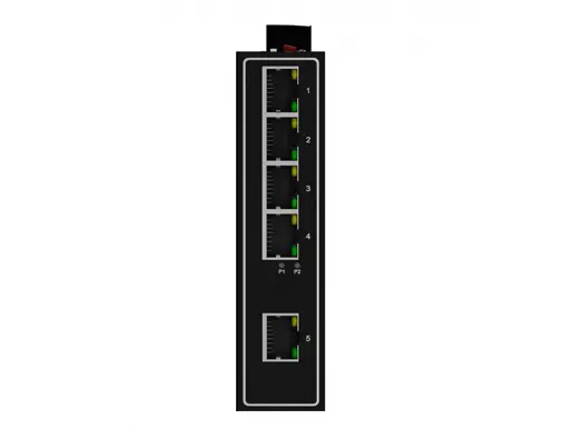 5x10/100/1000Base-T Unmanaged Industrial Switch (PoE Optional)