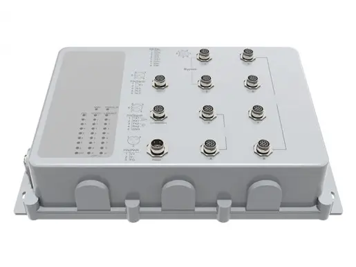 8Port 10/100/1000Base-T Industrial Ethernet Switch, Waterproof IP67