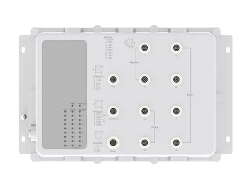 8x10/100/1000Base-T Industrial PoE Switch, Waterproof IP67