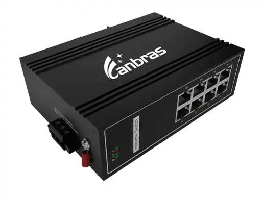 8x10/100Base-T Unmanaged Industrial Switch (PoE Optional)