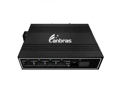 1x100Base-X, 4x10/100Base-T Unmanaged Industrial Switch (PoE Optional)