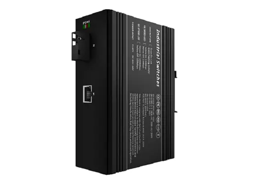 (Din Rail) 1x1000Base-X, 1x10/100/1000Base-T Industrial Media Converter