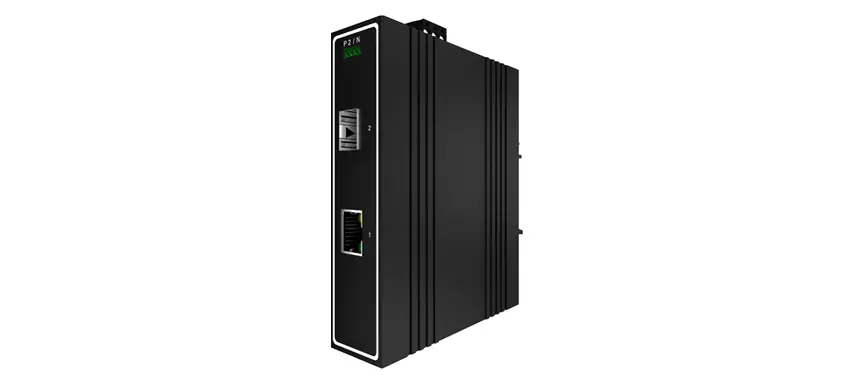 (Din Rail)1x1000Base-X, 1x10/100/1000Base-T Unmanaged Industrial Media Converter