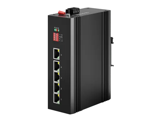 Industrial Ethernet Switch 5x10/100/1000M RJ45 (PoE)