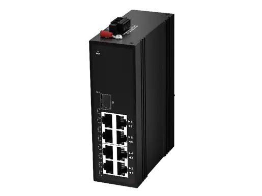Industrial Ethernet Switch 8x10/100/1000M RJ45 (PoE), Uplink 1x1000M SFP, LA-IS4N-G0108(P)
