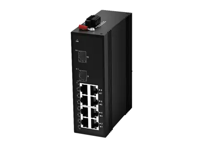 Industrial Ethernet Switch 8x10/100/1000M RJ45 (PoE), Uplink 2x1000M SFP