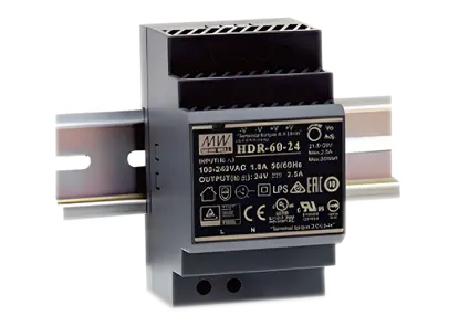 60W Ultra Slim Step Shape DIN Rail