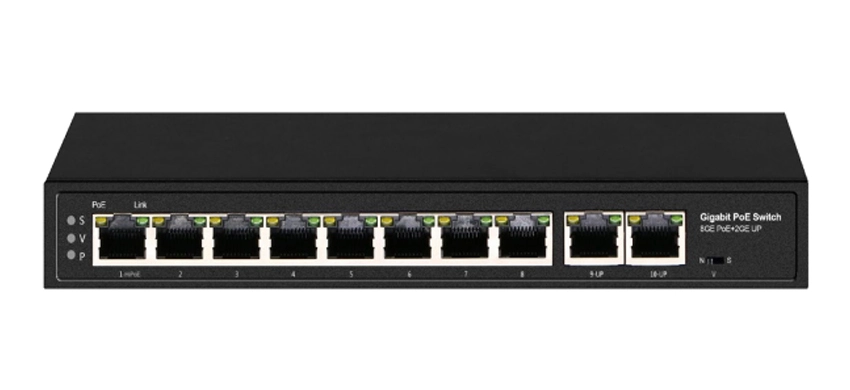 Unmanaged 10 Ports Full Gigabit PoE Switch