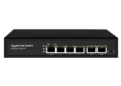 Unmanaged 6 Ports Full Gigabit PoE Switch