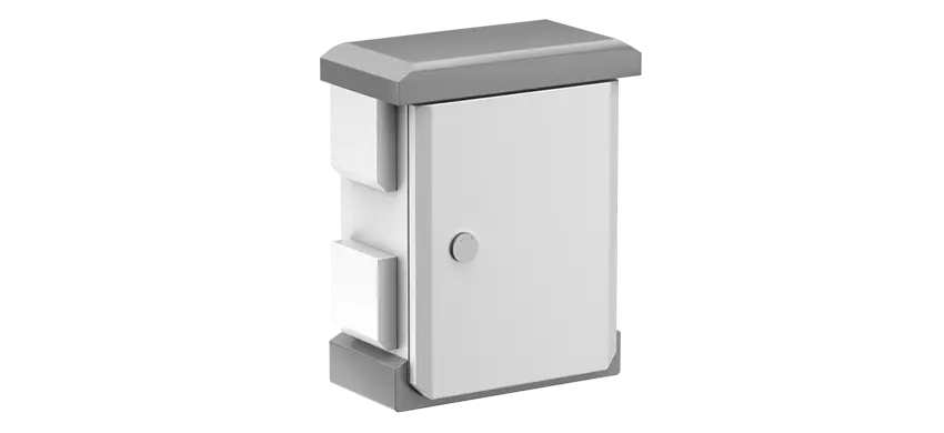 Hybrid Solar IoT Smart Box: Solar Control + Mains Electricity + Managed Switch Module (8GE PoE/Port1