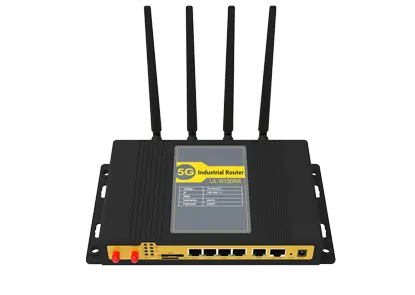 5G Industrial Router 1x1000M ETH WAN, 4x1000M ETH LAN 2 SIM slot & 2.4GHz/5.8GHz WIFI Support
