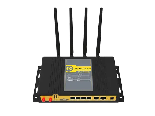 5G Industrial Router 1x1000M ETH WAN, 4x1000M ETH LAN 2 SIM slot & 2.4GHz/5.8GHz WIFI Support