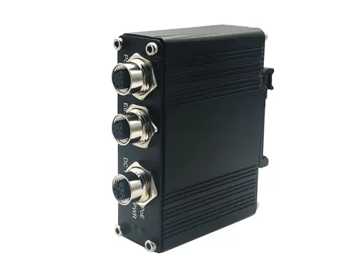 Industrial Single Port 10/100/1000 PoE Injector 30w M12 Connector