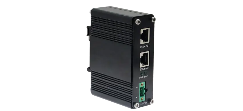 Industrial Single Port 10/100/1000Mbps/2.5/5G PoE Injector 60w