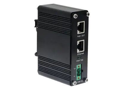 Industrial Single Port 10/100/1000Mbps/2.5/5G PoE Injector 60w