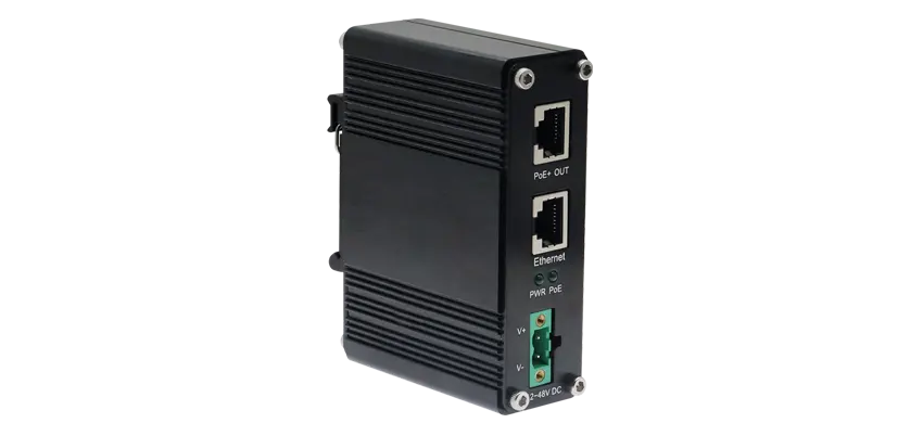 Industrial Single Port 10/100/1000Mbps/2.5G PoE Injector 30w