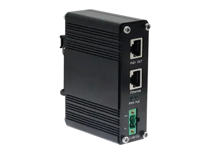 Industrial Single Port 10/100/1000Mbps/2.5G PoE Injector 30w
