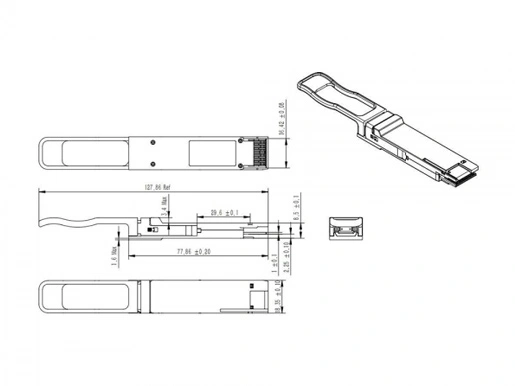 200Gb/s QSFP-DD SR8 100m Transceiver