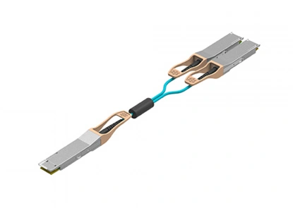 Active Optical Cable 200G QSFP-DD SR8 to 2x100GBASE QSFP28 SR4